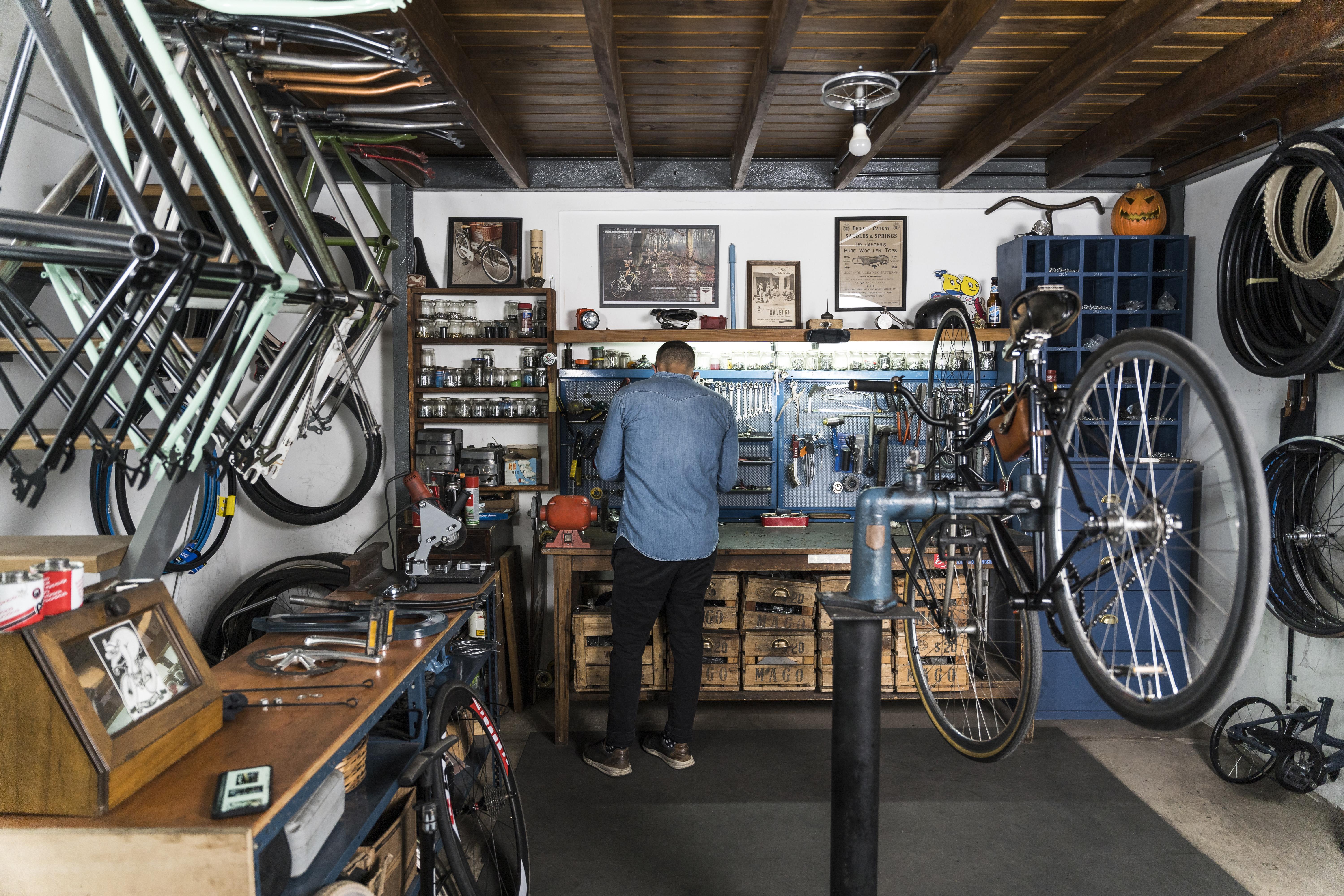 Garagenworkshop für Fahrräder